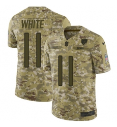 Men's Nike Chicago Bears #11 Kevin White Limited Camo 2018 Salute to Service NFL Jersey