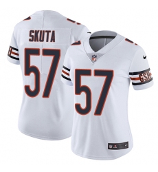 Women's Nike Chicago Bears #57 Dan Skuta White Vapor Untouchable Limited Player NFL Jersey