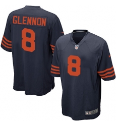 Men's Nike Chicago Bears #8 Mike Glennon Game Navy Blue Alternate NFL Jersey