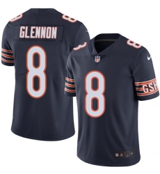 Men's Nike Chicago Bears #8 Mike Glennon Navy Blue Team Color Vapor Untouchable Limited Player NFL Jersey