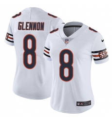 Women's Nike Chicago Bears #8 Mike Glennon White Vapor Untouchable Limited Player NFL Jersey
