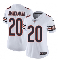 Women's Nike Chicago Bears #20 Prince Amukamara White Vapor Untouchable Limited Player NFL Jersey