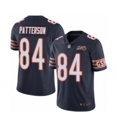 Men's Chicago Bears #87 Tom Waddle Navy Blue Team Color 100th Season Limited Football Jersey