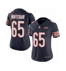 Women's Chicago Bears #65 Cody Whitehair Navy Blue Team Color 100th Season Limited Football Jersey