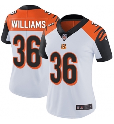 Women's Nike Cincinnati Bengals #36 Shawn Williams Vapor Untouchable Limited White NFL Jersey
