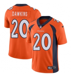 Youth Nike Denver Broncos #20 Brian Dawkins Orange Team Color Vapor Untouchable Limited Player NFL Jersey