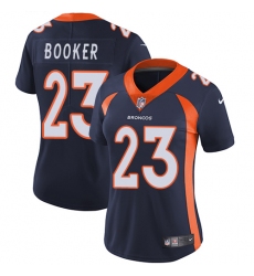 Women's Nike Denver Broncos #23 Devontae Booker Navy Blue Alternate Vapor Untouchable Limited Player NFL Jersey