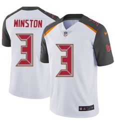 Men's Nike Tampa Bay Buccaneers #3 Jameis Winston White Vapor Untouchable Limited Player NFL Jersey