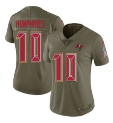 Women's Nike Tampa Bay Buccaneers #10 Adam Humphries Limited Olive 2017 Salute to Service NFL Jersey
