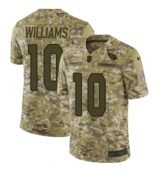 Men's Nike Arizona Cardinals #10 Chad Williams Limited Camo 2018 Salute to Service NFL Jersey