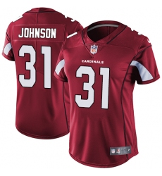 Women's Nike Arizona Cardinals #31 David Johnson Red Team Color Vapor Untouchable Limited Player NFL Jersey