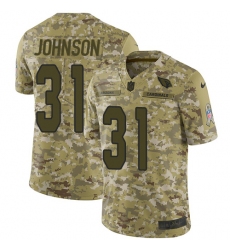 Youth Nike Arizona Cardinals #31 David Johnson Limited Camo 2018 Salute to Service NFL Jersey