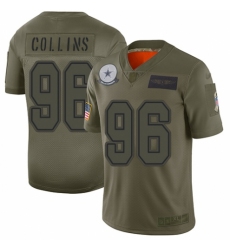 Women's Dallas Cowboys #96 Maliek Collins Limited Camo 2019 Salute to Service Football Jersey