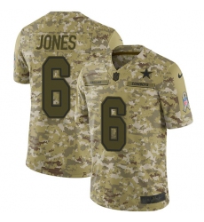 Youth Nike Dallas Cowboys #6 Chris Jones Limited Camo 2018 Salute to Service NFL Jersey