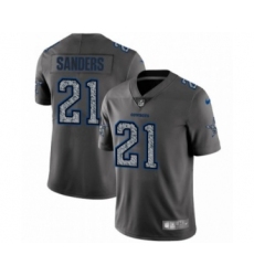 Men's Dallas Cowboys #21 Ezekiel Elliott Limited Gray Static Fashion Limited Football Jersey