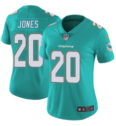 Women's Nike Miami Dolphins #20 Reshad Jones Aqua Green Team Color Vapor Untouchable Limited Player NFL Jersey