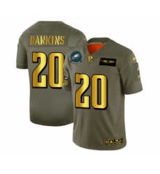 Men's Philadelphia Eagles #86 Zach Ertz Limited Olive Gold 2019 Salute to Service Football Jersey