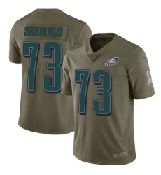 Men's Nike Philadelphia Eagles #73 Isaac Seumalo Limited Olive 2017 Salute to Service NFL Jersey
