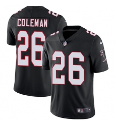 Youth Nike Atlanta Falcons #26 Tevin Coleman Black Alternate Vapor Untouchable Limited Player NFL Jersey