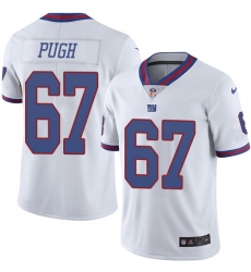 Youth Nike New York Giants #67 Justin Pugh Limited White Rush Vapor Untouchable NFL Jersey