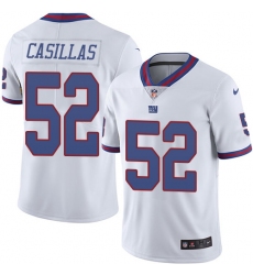 Men's Nike New York Giants #52 Jonathan Casillas Limited White Rush Vapor Untouchable NFL Jersey