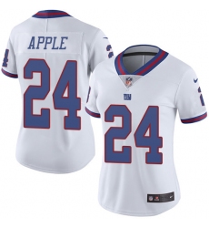Women's Nike New York Giants #24 Eli Apple Limited White Rush Vapor Untouchable NFL Jersey