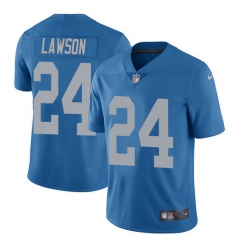 Youth Nike Detroit Lions #24 Nevin Lawson Limited Blue Alternate Vapor Untouchable NFL Jersey