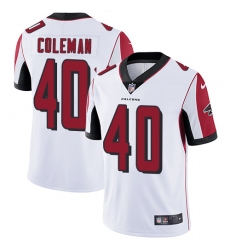Youth Nike Atlanta Falcons #40 Derrick Coleman White Vapor Untouchable Limited Player NFL Jersey