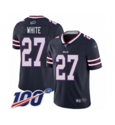Men's Buffalo Bills #27 Tre'Davious White Limited Navy Blue Inverted Legend 100th Season Football Jersey
