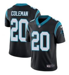 Youth Nike Carolina Panthers #20 Kurt Coleman Black Team Color Vapor Untouchable Limited Player NFL Jersey