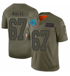 Women's Carolina Panthers #67 Ryan Kalil Limited Camo 2019 Salute to Service Football Jersey