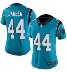 Women's Nike Carolina Panthers #44 J.J. Jansen Blue Alternate Vapor Untouchable Limited Player NFL Jersey