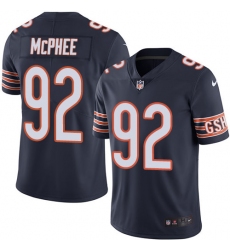 Men's Nike Chicago Bears #92 Pernell McPhee Navy Blue Team Color Vapor Untouchable Limited Player NFL Jersey