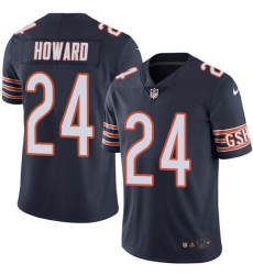 Men's Nike Chicago Bears #24 Jordan Howard Navy Blue Team Color Vapor Untouchable Limited Player NFL Jersey