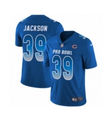 Youth Nike Chicago Bears #39 Eddie Jackson Limited Royal Blue NFC 2019 Pro Bowl NFL Jersey