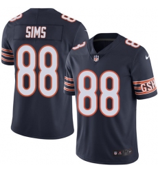 Men's Nike Chicago Bears #88 Dion Sims Navy Blue Team Color Vapor Untouchable Limited Player NFL Jersey