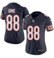 Women's Nike Chicago Bears #88 Dion Sims Navy Blue Team Color Vapor Untouchable Limited Player NFL Jersey