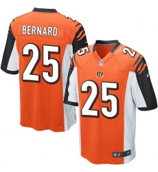 Men's Nike Cincinnati Bengals #25 Giovani Bernard Game Orange Alternate NFL Jersey