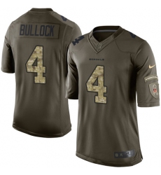 Men's Nike Cincinnati Bengals #4 Randy Bullock Elite Green Salute to Service NFL Jersey