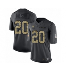 Youth Cleveland Browns #20 Howard Wilson Limited Black 2016 Salute to Service Football Jersey