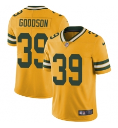 Youth Nike Green Bay Packers #39 Demetri Goodson Limited Gold Rush Vapor Untouchable NFL Jersey