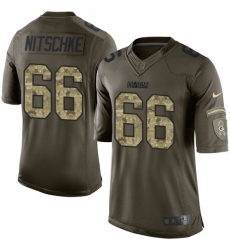 Youth Nike Green Bay Packers #66 Ray Nitschke Elite Green Salute to Service NFL Jersey