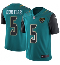 Youth Nike Jacksonville Jaguars #5 Blake Bortles Teal Green Team Color Vapor Untouchable Limited Player NFL Jersey