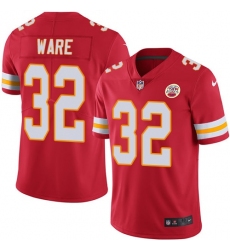 Men's Nike Kansas City Chiefs #32 Spencer Ware Red Team Color Vapor Untouchable Limited Player NFL Jersey