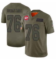 Youth Kansas City Chiefs #76 Laurent Duvernay-Tardif Limited Camo 2019 Salute to Service Football Jersey